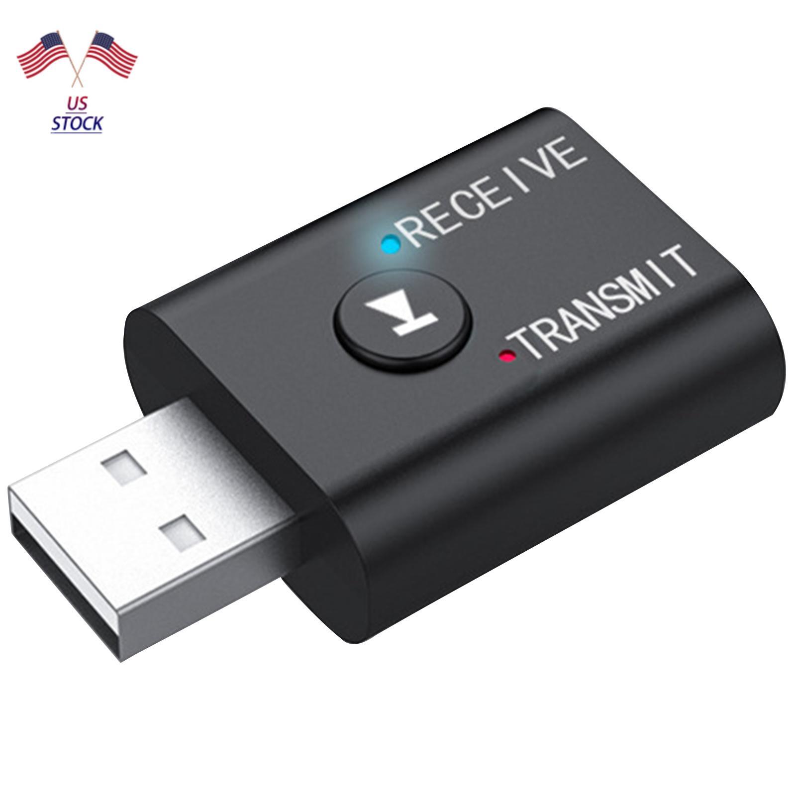 2 in1 USB Bluetooth 5.0 Audio Transmitter Receiver Adapter For MP3/CD player