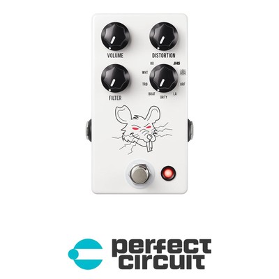 JHS PackRat  (White) Multi-RAT Distortion Pedal EFFECTS NEW - PERFECT CIRCUIT