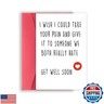 YiKaLus Funny Get Well Soon Cards for Men Women, Naughty Get Well Soon Gifts After Surgery, Sweet Encouragement Card for Friends, Best Inspirational Gift Idea for him her