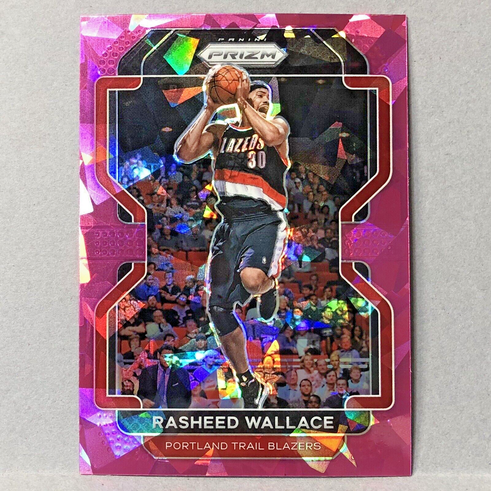 2021-22 Rasheed Wallace Panini Prizm Pink Cracked Ice Prizm