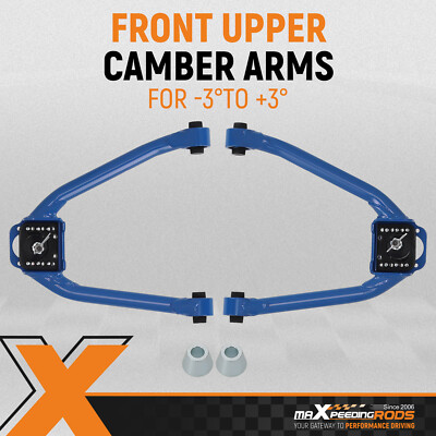 2x Adjustable Front Upper Camber Control Arms Set for Nissan 350Z Z33 2003-2009