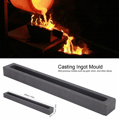Graphite Casting Ingot Long Bar Mold for Metal Casting Melting Refining Mould US