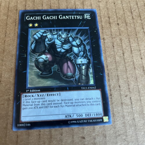 1996 Yugioh Gachi Gachi Gantetsu YS11-EN042 1st Edition TCG