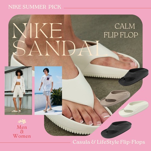 サンダル [NIKE] CALM FLIP FLOP : KHAKI NIKE CALM FLIP FLOP KHAKI/KHAKI ナイキ カーム フリップフロッ