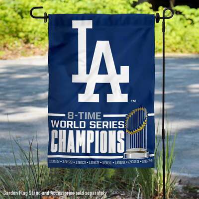 LA Dodgers MLB 2024 World Champions Garden Flag