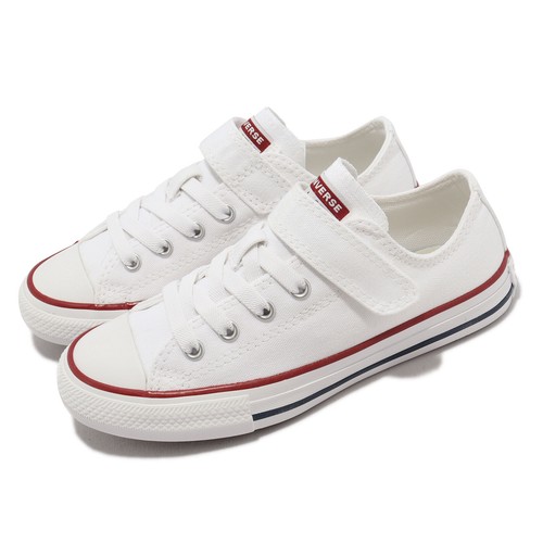 

Детские повседневные кроссовки Converse Chuck Taylor All Star 1V с белым и красным ремешком для детей дошкольного возраста 372882C, Белый, Chuck Taylor All Star 1v