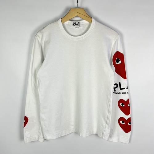 Comme Des Garçons Play Long Sleeve Tee Big Heart Men's Size