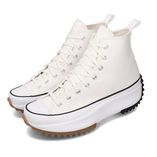 

Converse Run Star Hike White Black Gum Мужчины Женщины Унисекс Стиль жизни Жирный 166799C, Белый, Run Star Hike