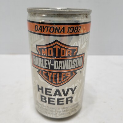 Vintage 1987 Datona Harley Davidson Motorcycles Beer Can 