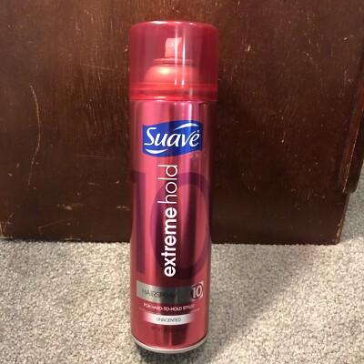 Suave Extreme Hold Hairspray #10 Hard To Hold Styles, Unscented, 11oz