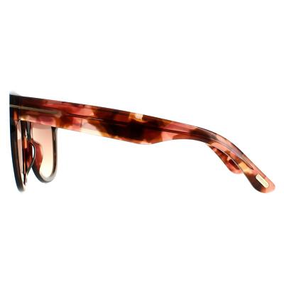 Pre-owned Tom Ford Sunglasses Wallace Ft0870 05f Black Havana Brown Gradient