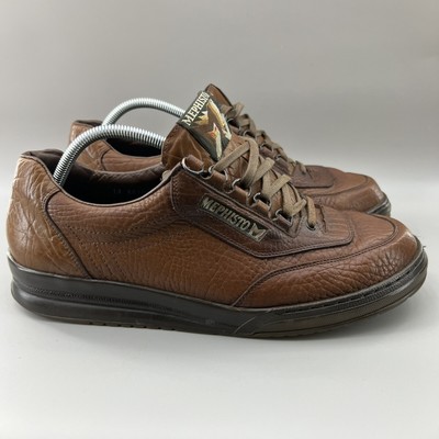 men mephisto runoff walking sneakers 115 m tan nubuck low top lace up shoes 256641791070