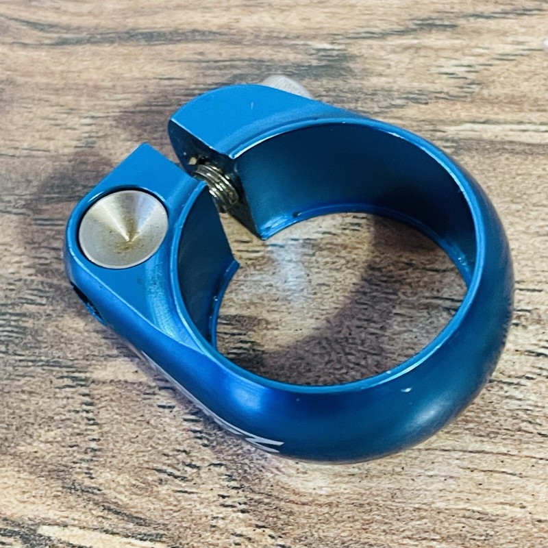 Salsa Lip Lock 30.0 Seatpost Clamp Collar Blue Ano