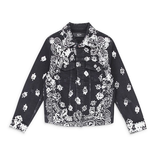 【関税込み】AMIRI ブラック Bandana フーディ AMIRI BANDANA HOODIE | REVERSIBLE