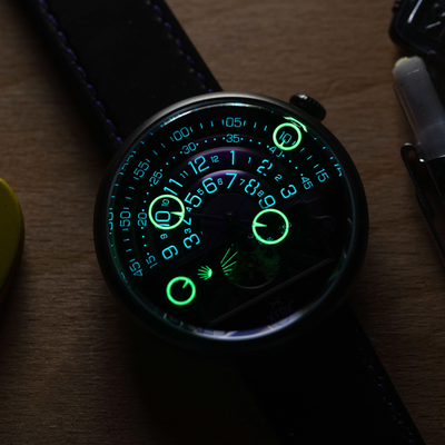 Pre-owned Xeric Halograph Ii Automatic Deep Purple