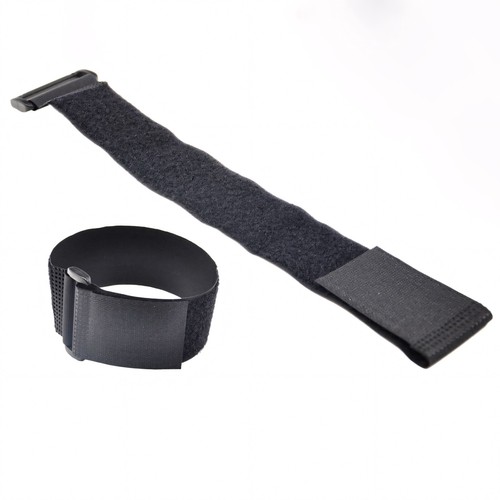 Black Hook and Loop Heavy Duty Strap Strapping Cable Ties with Buckle 15cm-600cm