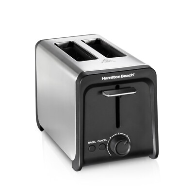 2 Slice Toaster With Wide Slots Bagel Function, Toast Boost, Stainless