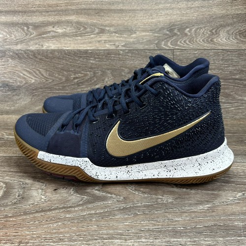 kyrie 3 navy gold