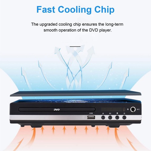 1080p DVD Player All Region Free DVD CD USB Player with HD+RCA Output US V3D3