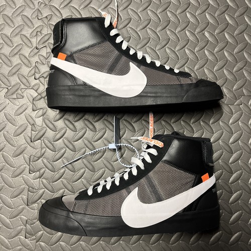 Nike Blazer Mid x OFF-WHITE 'Grim Reapers' 2018 Men's 11 Nike Blazer Mid x OFF-WHITE 'Grim Reapers' 2018 Men's 11