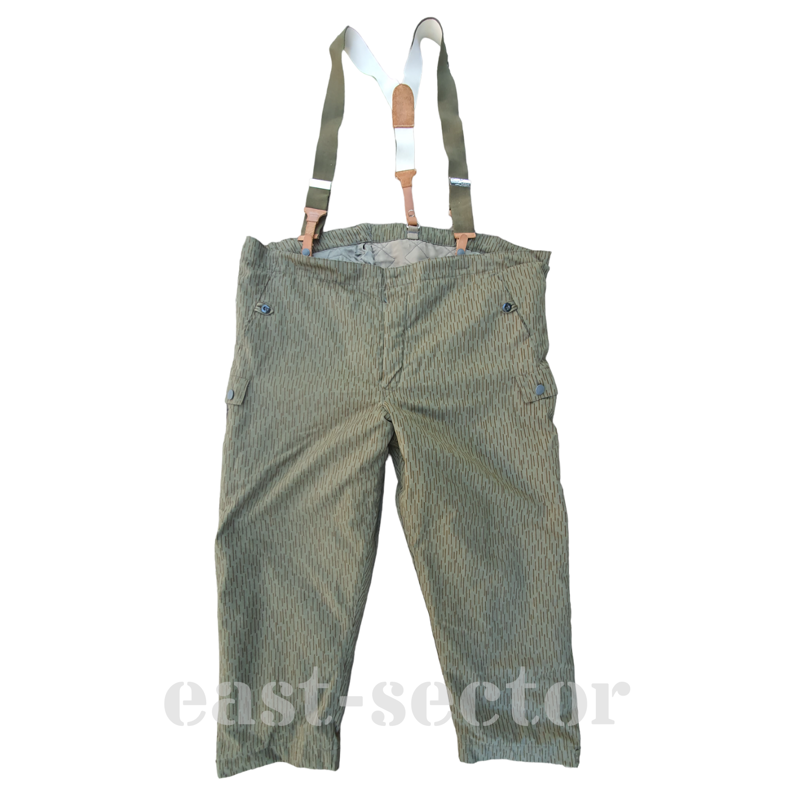 Vintage East German NVA Rain Camo Winter Field Trousers