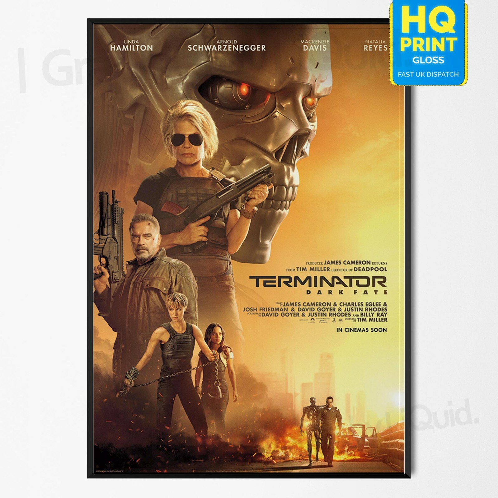 A1 The Terminator Arnold Schwarzenegger Vintage Movie Poster A2 A4 sizes A3