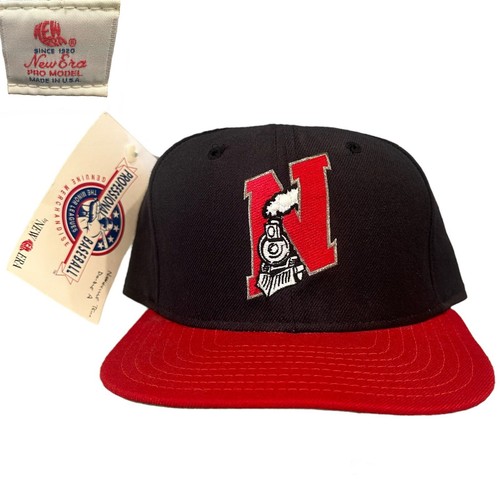 応援グッズ New Era VNTG 90s Minor league Baseball 90's Minor League New Era MILB Snapback Hat – Rare VNTG