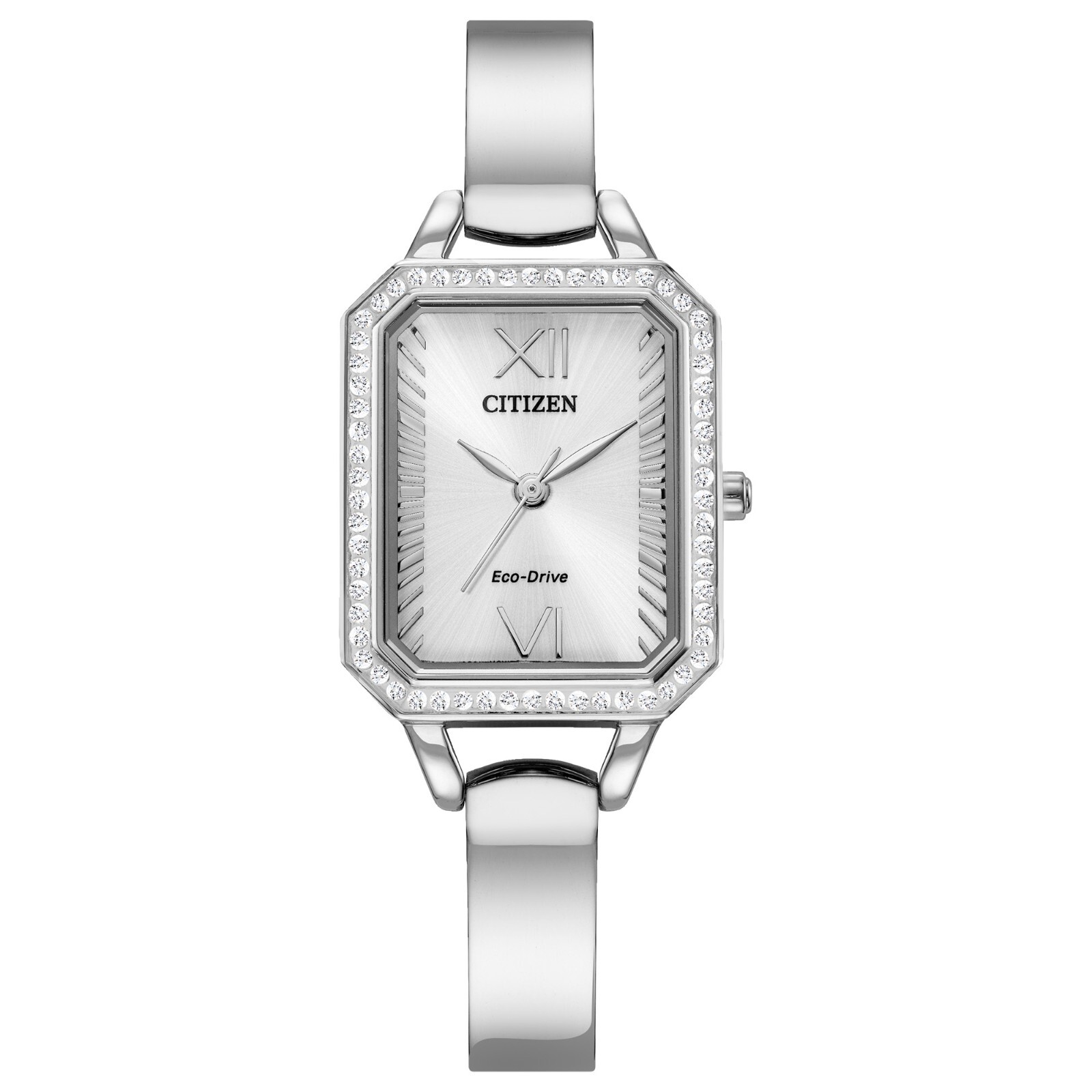 Buy Citizen Eco-Drive Women's Silver-Tone Crystal Accent Buy Citizen Eco-Drive Women's Silver-Tone Crystal Accent