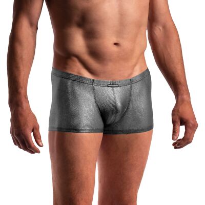 Manstore M2281 Micro Pants mens underwear trunk boxer short see through metallic