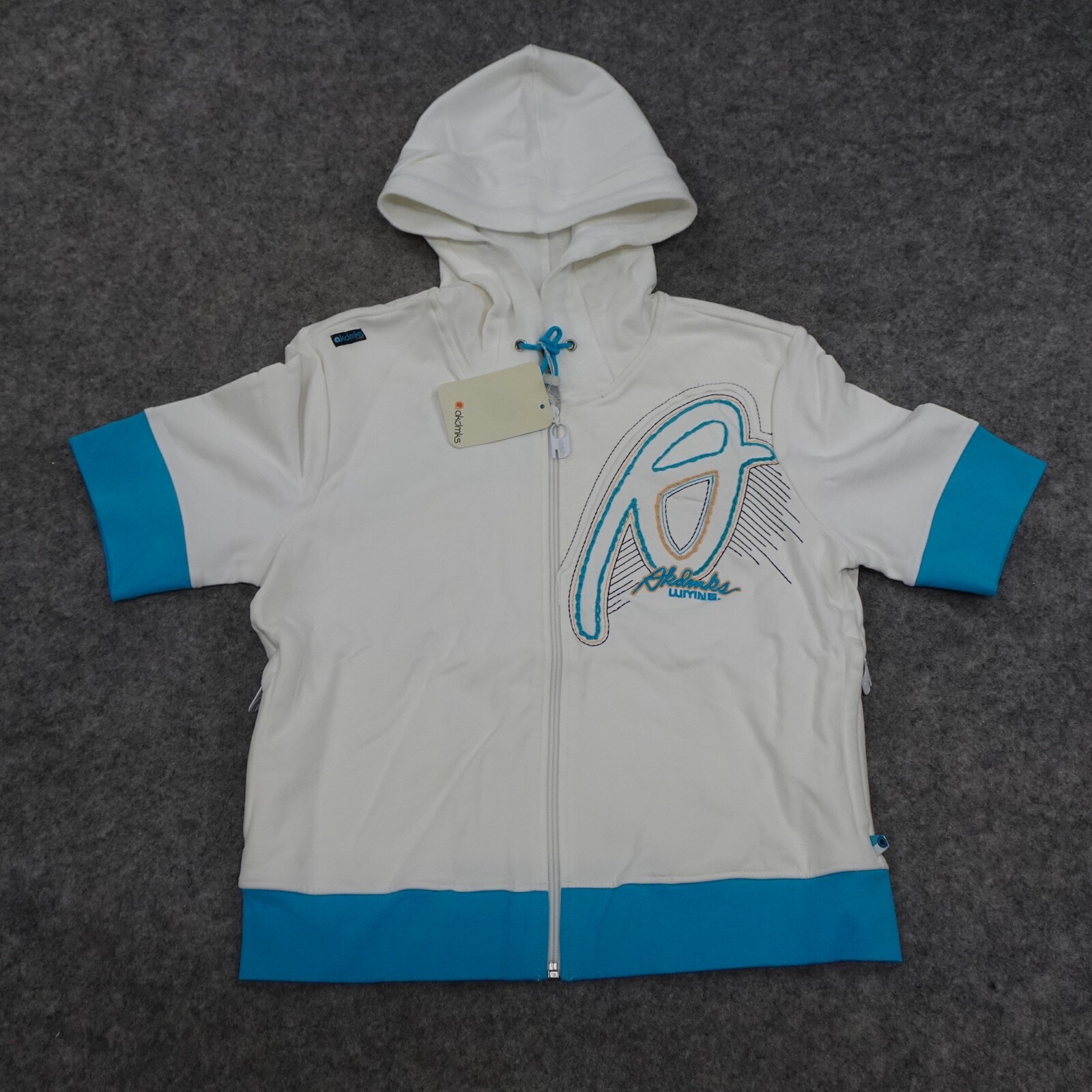 coco 中古 ブラック＆ホワイト BLACK&amp;WHITE メンズ ブルゾン L 白 ホワイト 長袖ハーフジッププルオーバー シンプル coco 中古 ブラック＆ホワイト BLACK&WHITE メンズ ブルゾン L