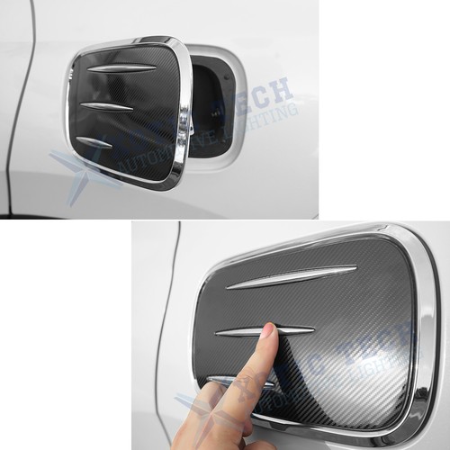 Set of Exterior Fuel Oil Gas Tank Cover Cap Decor Trim For Honda CRV 2017-2022
