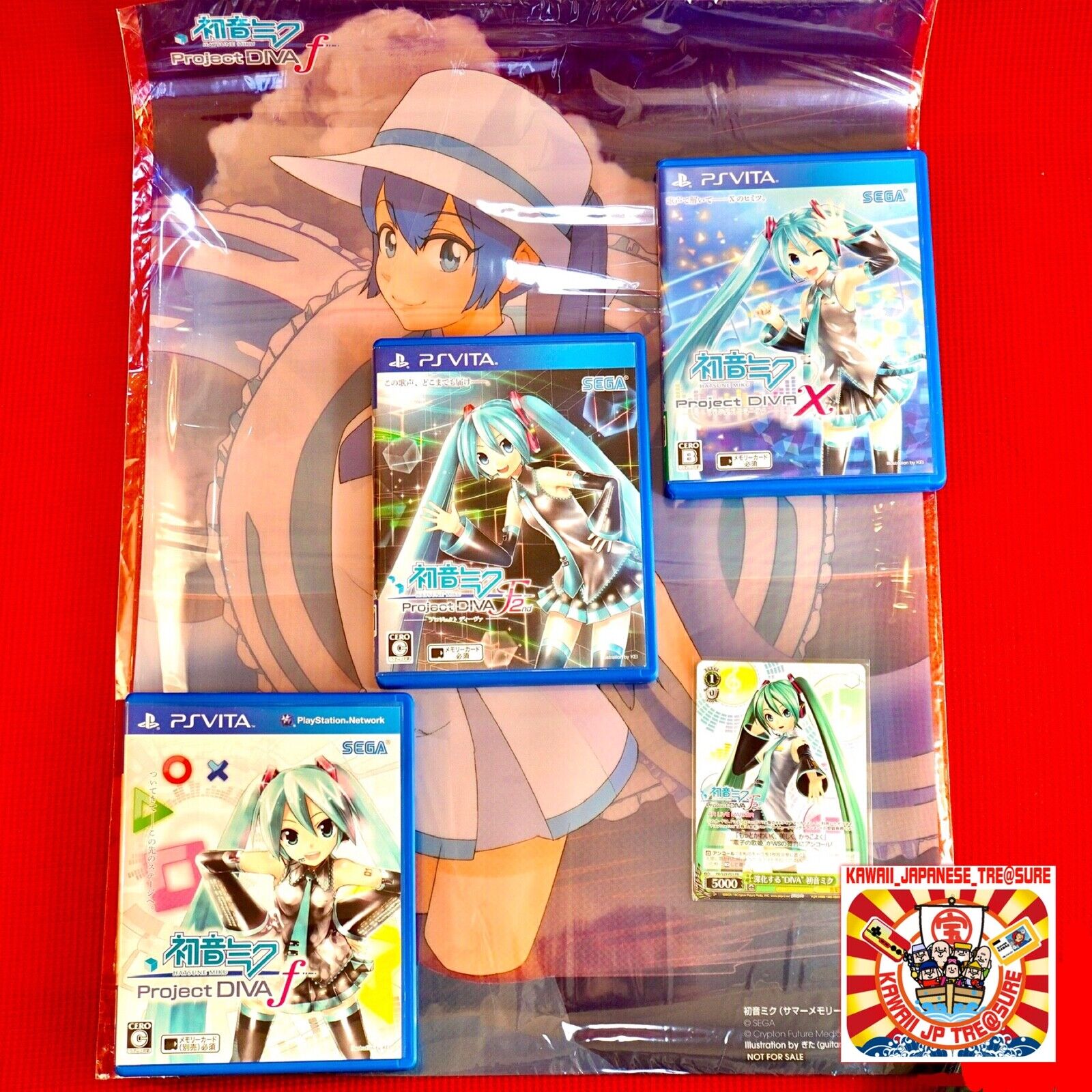 Hatsune Miku Lot 3 Set PS Vita Sony Project Diva f 2nd X Hatsune Miku Lot 3 Set PS Vita Sony Project Diva f 2nd X