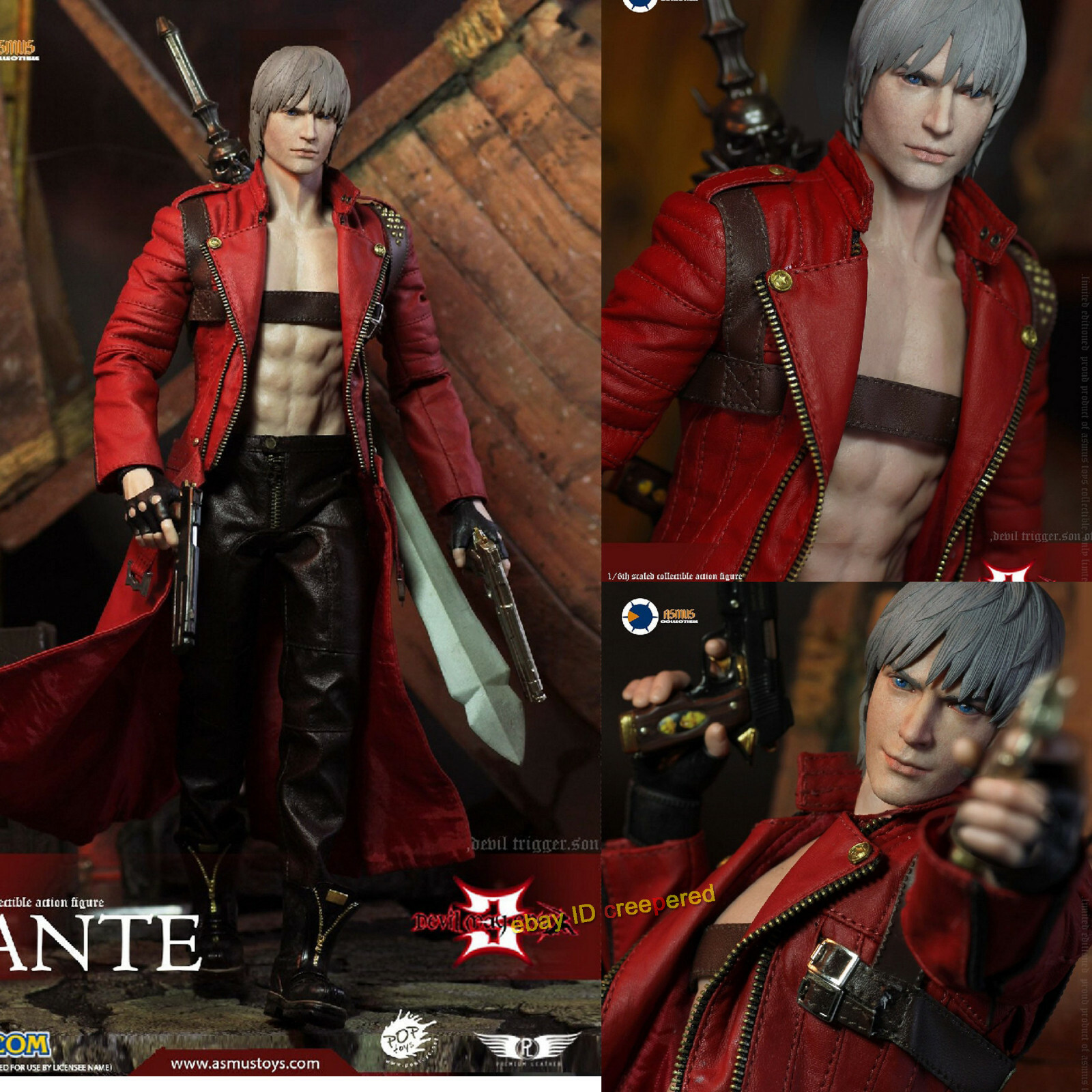 Asmus Toys QB005 Dante Devil May Cry 4 DMC4 Qbitz 4 Figure Doll