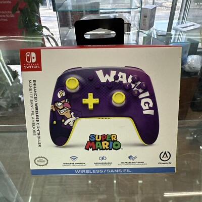 PowerA Waluigi Rechargeable Wireless Controller for Nintendo Switch 