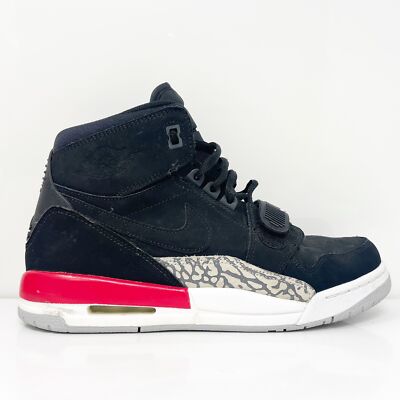 Кроссовки для бега Nike Boys Air Jordan Legacy 312 AT4040-060 черные, размер 7 лет