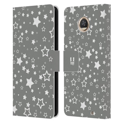 HEAD CASE DESIGNS SILVER HOLIDAY LEATHER BOOK WALLET CASE FOR MOTOROLA PHONES 2