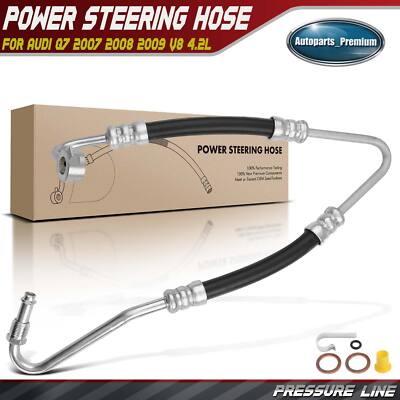 Power Steering Pressure Line Hose Assembly for Audi Q7 2007 2008 2009 V8 4.2L