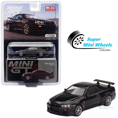 Mini GT 1:64 Nissan Skyline GT-R (R34) V-Spec Black Pearl #570