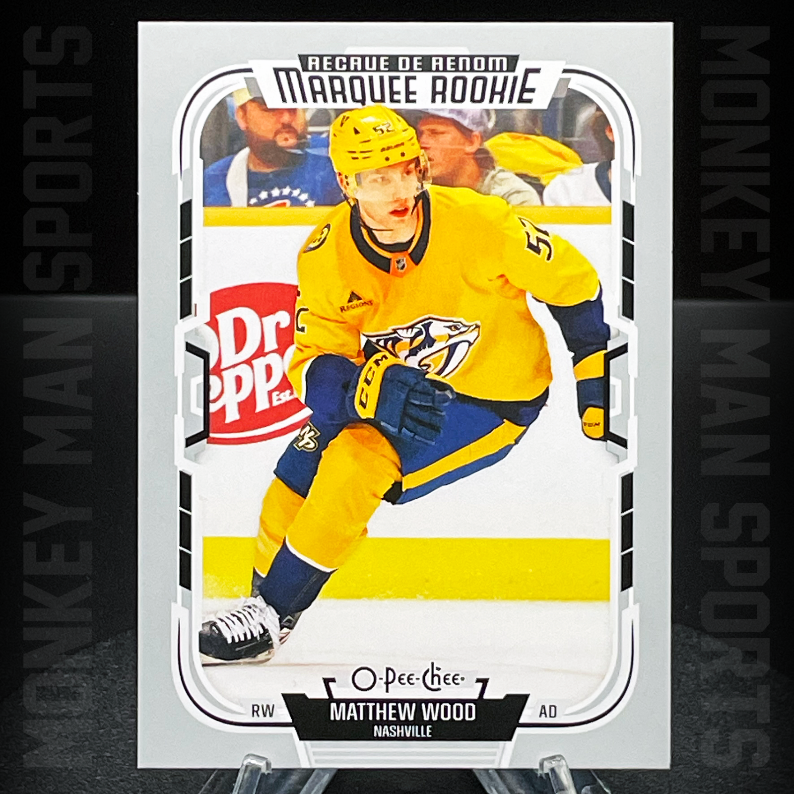 2025-26 O-Pee-Chee - Matthew Wood Rookie RC - #553 PREDATORS MINT