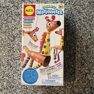 Alex Create a Marionette Giraffe new sealed kids project 5+ craft creative