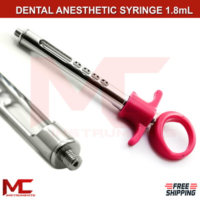 Auto Passive Pink Self-Aspirating Syringe Dental Surgical Anesthetic Injecting