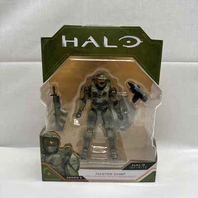 Halo Infinite Master Chief Commando Rifle Grappleshot Figure Base 4'' Series 3