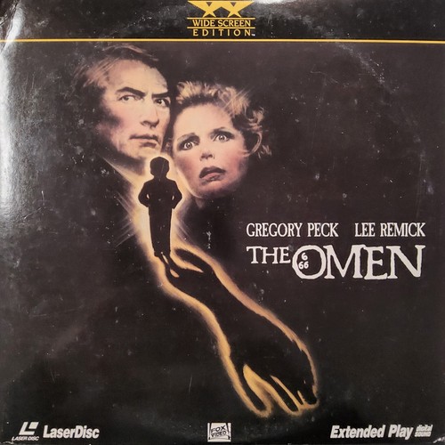 The Omen (1976 Film) Laserdisc NTSC Horror Gregory Peck Lee Remick
