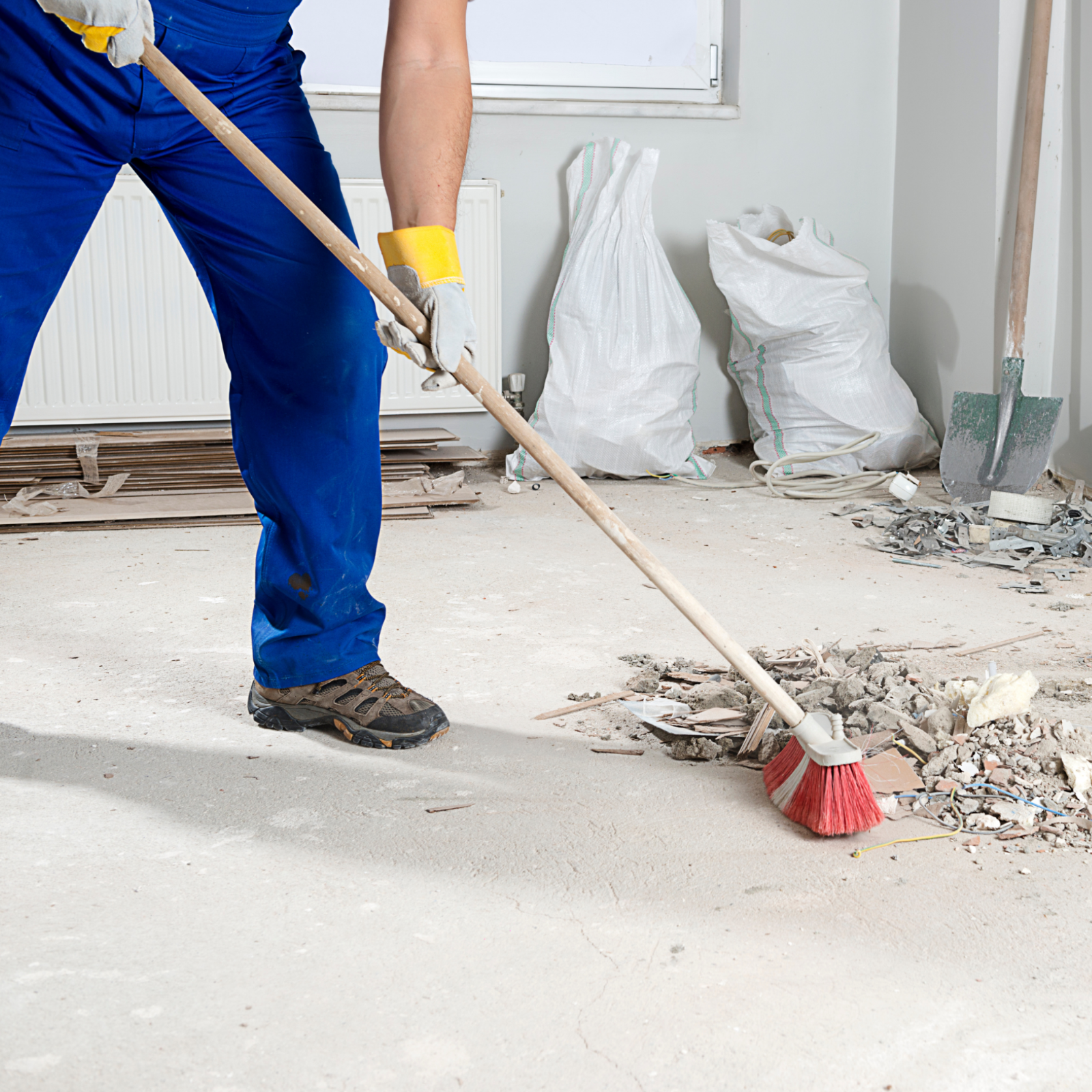 Long Wooden Broom Handle Mop Snow Shovel 4Ft 120cm Outdoor Yard Replacement