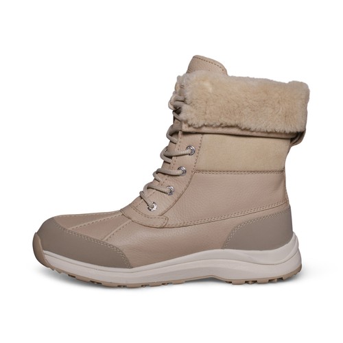 Pre-owned Ugg Adirondack Iii Mustard Seed Leather Waterproof Snow Womens Boots Size Us 9 In Yellow