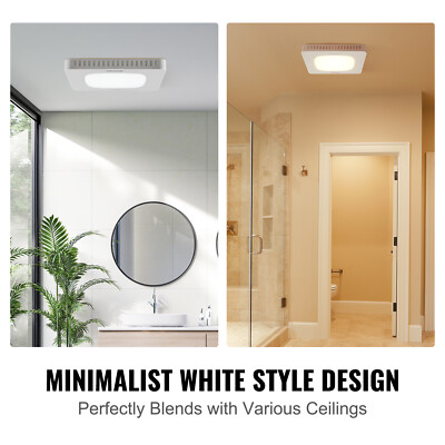 80 CFM Bathroom Exhaust Fan 1.5sones Bath Fan Low Noise with Light