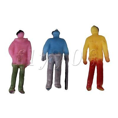 100pcs Multicolor Model Figure Scale1 :100 Architectural Standing People DIY Toy