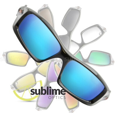 POLARIZED Metallic Ice Blue Replacement Lenses For Oakley Monster Pup