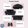 ZhuPolly 17cm Doll Clothes Sets(No Doll) Black Hoodie Outfits Handcrafted Designer Clothes Including Hoodie Trousers and Shoes
