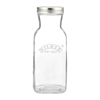 KILNER Saftflasche Saucenflasche aus Glas mit Schraubverschluss 1,0 Liter